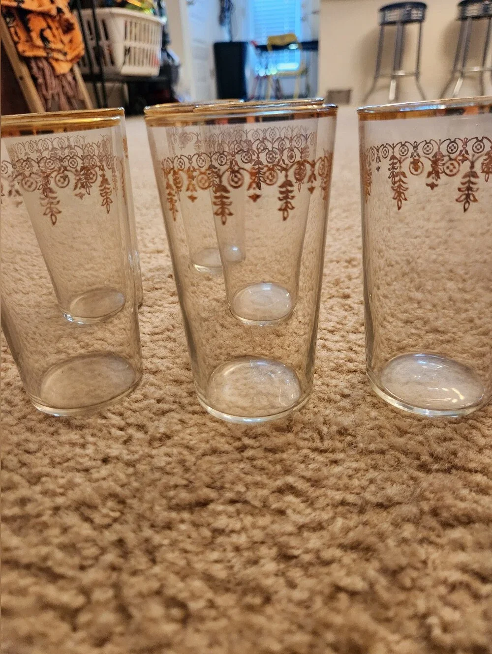 Vtg Gold Rim 4.5